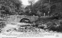 La forêt de Lente, pont sur le ruisseau le Brudour.