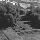 Vue aérienne du château de Gazavel.