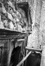 Buis-les-Baronnies.- Les claveaux de la chapelle des Ursulines en travaux de restauration.