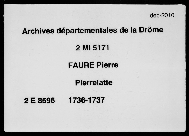 24 janvier 1736-28 août 1737