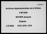 13 janvier 1575-8 juin 1578