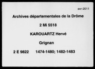 6 avril 1474-15 septembre 1483