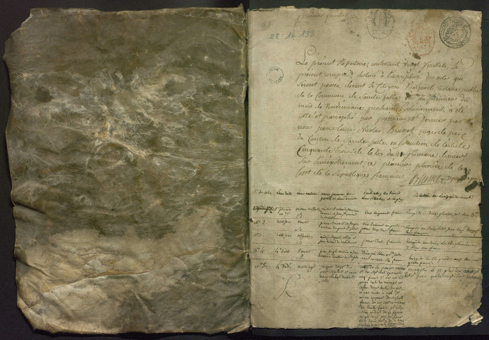 Répertoire chronologique (1er pluviôse an VII-19 janvier 1813).