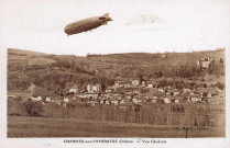 Passage d'un zeppelin au dessus du village.