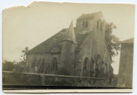 Eglise bombardée.