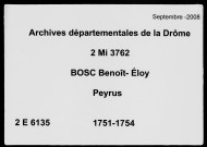 25 juillet 1751-13 novembre 1754