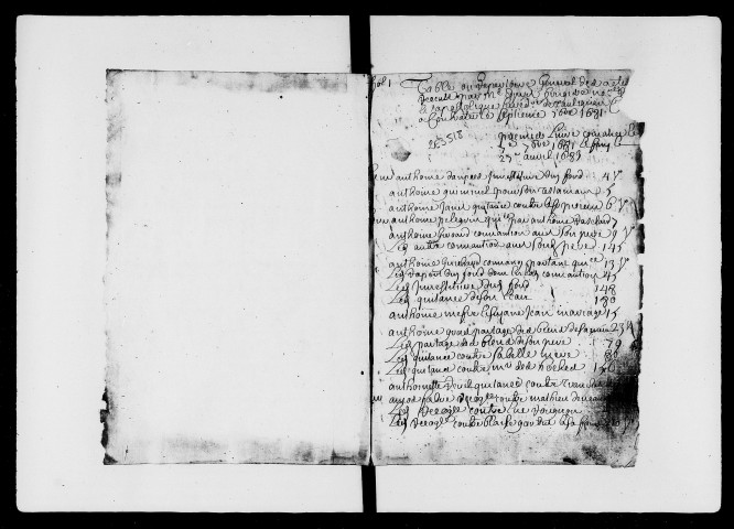 Répertoire général. (7 septembre 1681-29 août 1724).