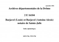 Tables alphabétiques (1695-1726, 1729-1756).