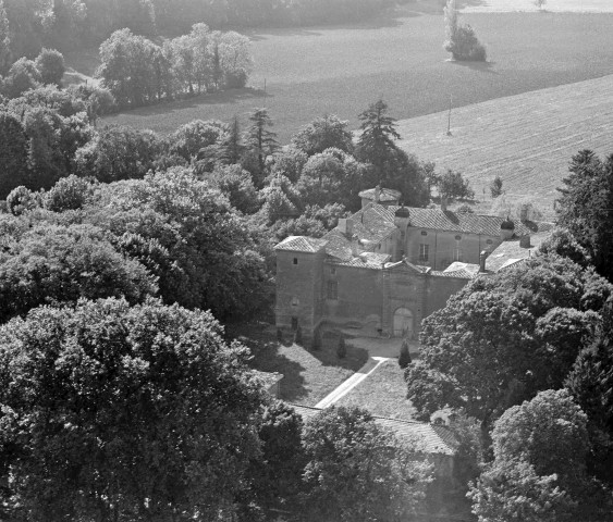Vue aérienne du château.
