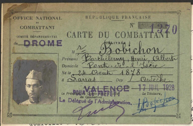 Bobichon, Barthélémy Henri Albert