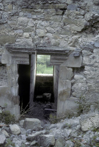 La Charce.- Détail du château.