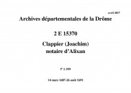 14 mars 1687-26 août 1691