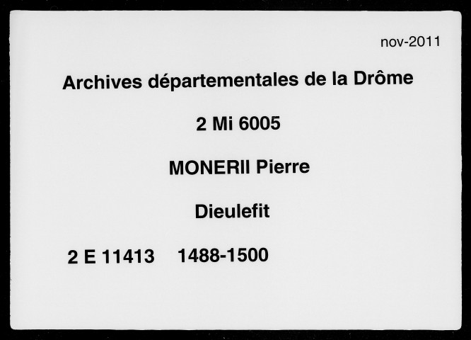 23 décembre 1488-20 décembre 1500