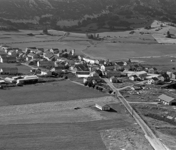 Vue aérienne du village.