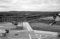 Grignan. - Travaux d'étanchéité des terrasses du château.