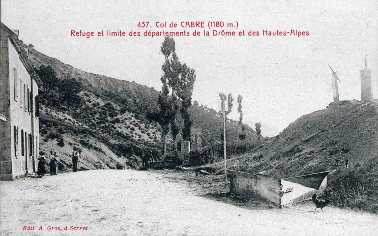 Le refuge au col de Cabres.