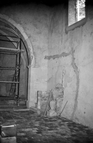 Dieulefit. - Réunion de chantier à la chapelle Saint-Pierre.