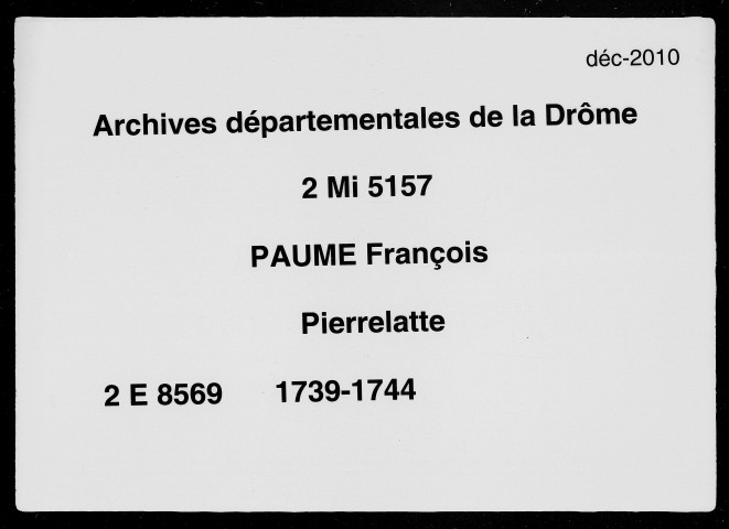 20 septembre 1739-26 avril 1744