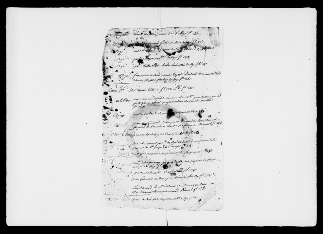 Relevé des actes non expédiés (4 juin 1708-14 mars 1735).