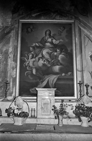 Rochebrune. - Tableau de l'autel de la chapelle latérale de l'église Saint-Michel.