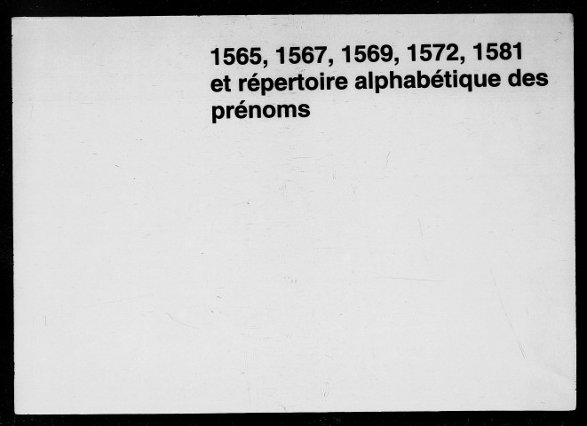 Notes brèves (1er janvier-29 décembre 1555).