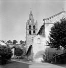 Saint-Jean-en-Royans. - Le clocher de l'église Saint-Jean.