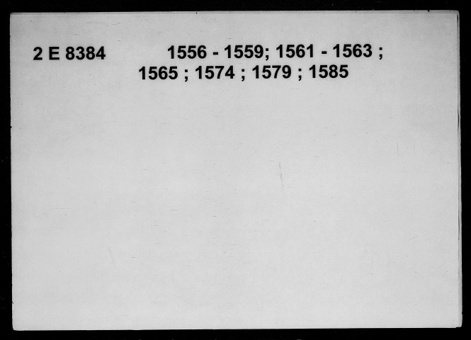 28 décembre 1556-29 août 1585