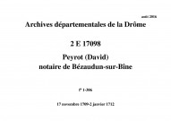 17 novembre 1709-2 janvier 1712