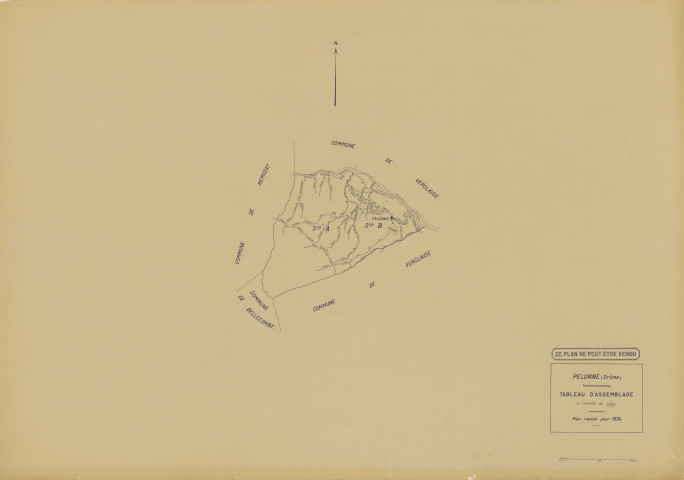 Tableau d'assemblage. 1934.