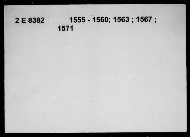 11 janvier 1555-20 septembre 1571