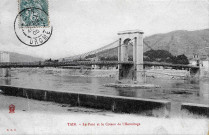 Le pont Marc Seguin et le coteau de l'Hermitage.