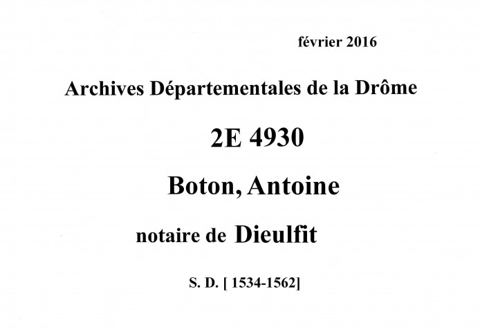 Livre de comptes (s. d. [1534-1562].