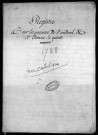 Déclarations de naissances, mariages, décès. (1788).