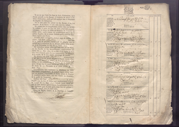 28 juillet 1750-25 avril 1751