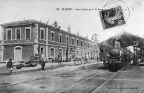 L'intérieur de la gare, avant les travaux d'agrandissement et de rénovation de 1908.