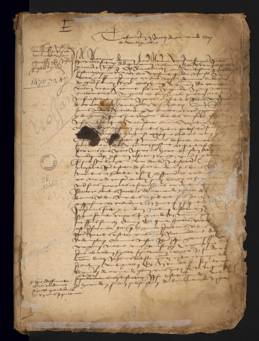 Notes étendues (1er février 1461-25 juin 1473).