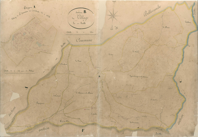 Section B, Village (le) . Village (agrandissement).