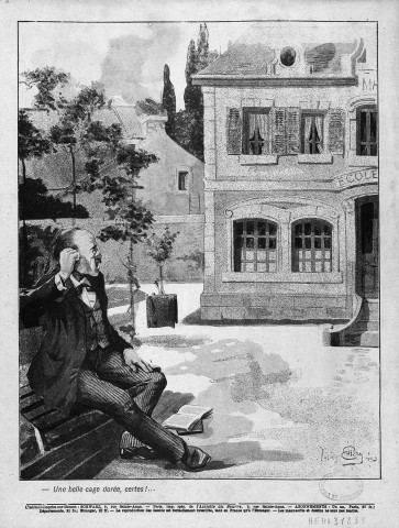 Caricature, extrait de "L'Assiette au Beurre".