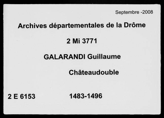 18 novembre 1483-31 août 1496