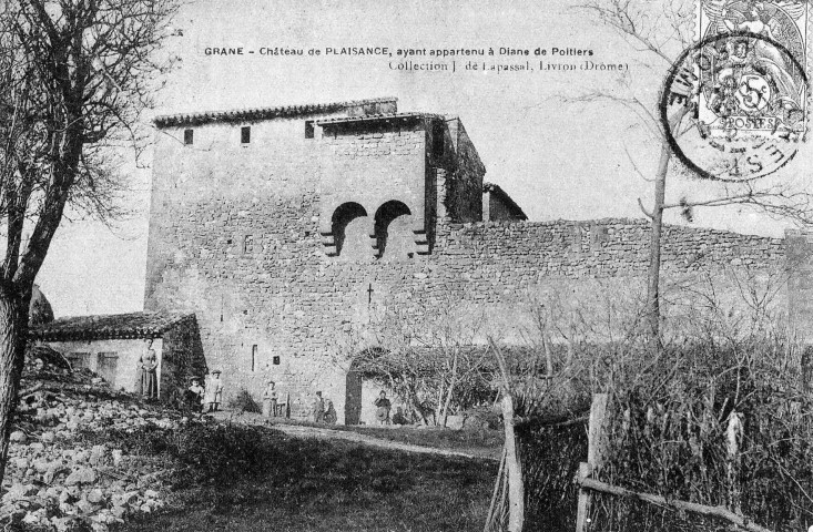 Grâne.- L'ancienne maison forte de Plaisance.