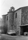 Rousset-les-Vignes.- La façade sud de l'église Saint-Mayeul.