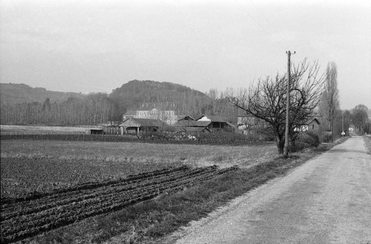 Triors.- Les abords du château.