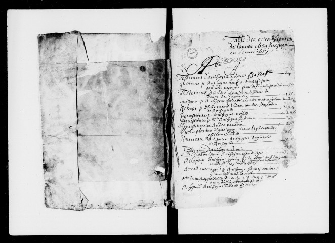 7 janvier 1654-23 octobre 1671