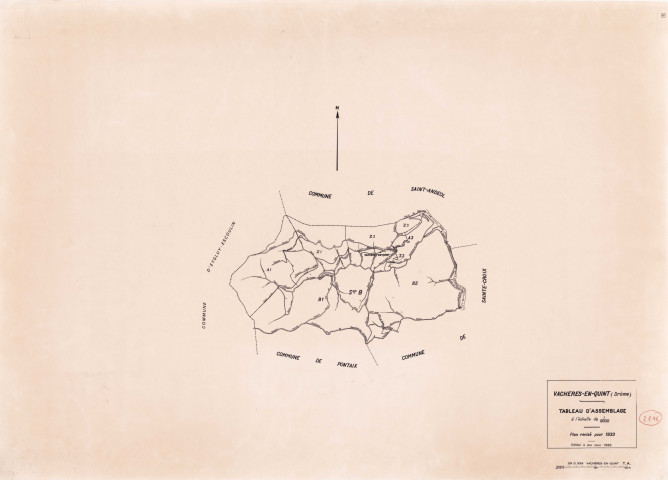 Tableau d'assemblage. 1988.
