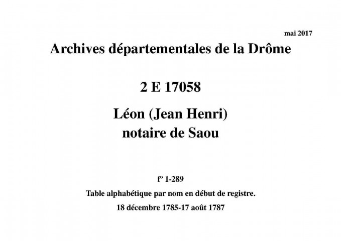 19 décembre 1785-17 août 1787