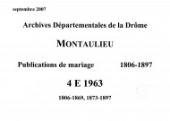 Publications de mariages (1806-1897).