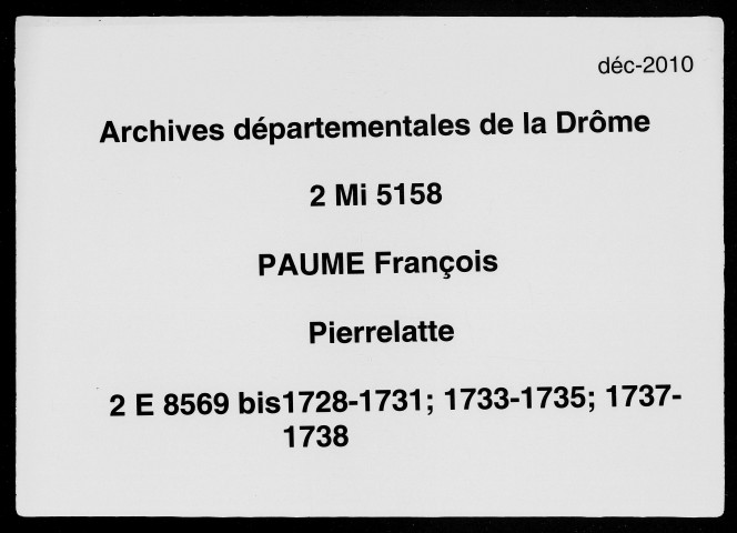23 décembre 1728-21 juillet 1738