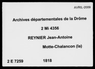 1er janvier-29 juin 1818