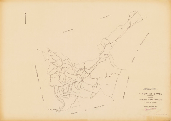 Tableau d'assemblage. 1973.