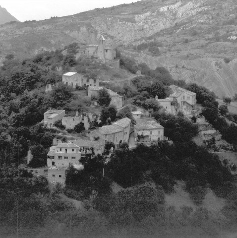 Vue aérienne du village.